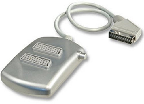Lindy 2 Way Switched SCART Splitter Argento