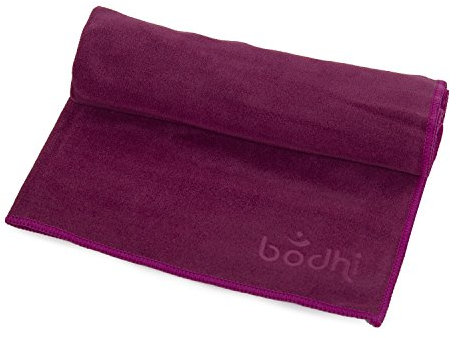 Yogatuch NO Sweat Towel S, kleines Yoga Handtuch, extra saugfähig und schnell trocknend, 68 x 40 cm, z. B. für Hot Yoga (aubergine)