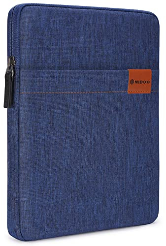 NIDOO 10 Inch Water-Resistant Laptop Sleeve Case Tablet Bag for 10.2 iPad 9/10.9 iPad 10/11 iPad Pro M2 M1 / 10.5 10.9 iPad Air M1 / Surface Go 3/10.6 Tab M10 Plus / 11 Galaxy Tab S8,Blue