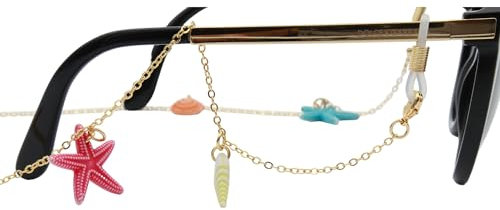 GERNEO® - DAS ORIGINAL - Premium Brillenband & Brillenkette (Gold/Bunt)