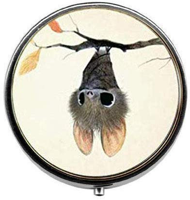 Jolie petite chauve-souris pour Halloween - Boîte à pilules - Boîte à dragées en verre