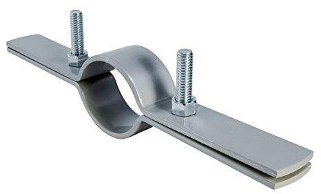 Highcraft DMST-FQ02 Riser Clamp Vertical Pipe Hanger for Copper, Iron, CPVC, PEX 2 in. Epoxy Coated Steel, 2, 2