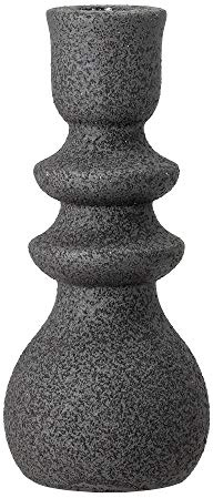 Kerzenständer, schwarz, Keramik
