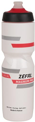 ZEFAL Magnum PRO, Borraccia per Bicicletta Unisex Adulto, Bianco, 975 ml