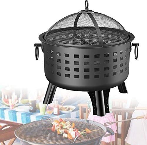 BBQ Grill - Outdoor Campinggrillofen Holzkohleheizung Kohlenbratofen Grillofen Herd Grillhaus Grillrost Feuergestell Holzkohleofen BBQ Sicherheit Beständig Familientreffen,Style 1