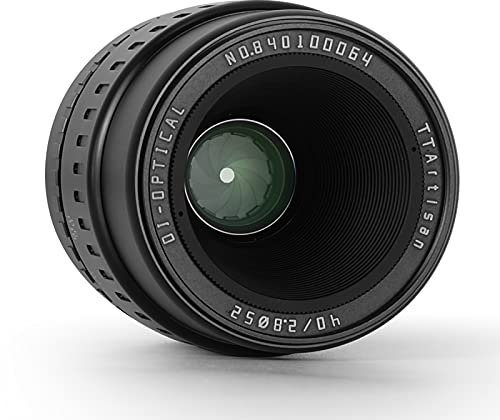 TARTISAN 40mm F2.8 Makroobjektiv APS-C MF für Fuji X Mount Kameras X-A1 X-A10 X-M1 X-M2 X-H1 X-T1 X-T10 X-T2 X-T20 X-T3 X-T4 X -T100 X-T200 X-T30 X-PR01 XS10 und mehr schwarz.