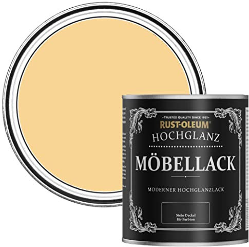 Rust-Oleum Yellow Furniture Paint in Gloss Finish - Mustard 750ml