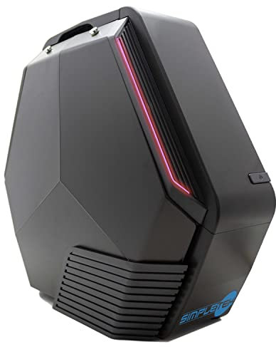 Simpletek Case RGB da Gioco Cabinet Gaming Microatx Mini-itx Esagonale Hexagon Black Nero USB 3.0 HD audio Led PC Assemblato Desktop