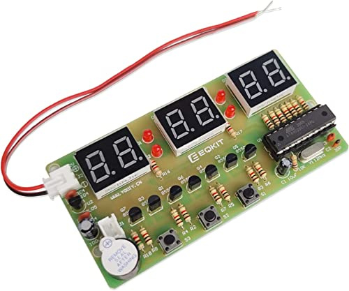 DONGKER Horloge numérique à souder, Kit d'exercices de Bricolage, pour Apprendre et enseigner l'horloge électronique pour Les débutants et Les Amateurs d'électronique