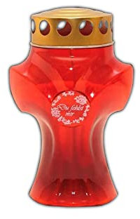 Juego de 5 velas para tumba, con forma de cruz, color rojo, para tumba, para tumba, luz de tumba, luz conmemorativa, vela para tumba, decoración