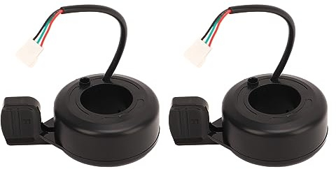 Freno de Scooter Eléctrico de 2 Piezas y Acelerador de Pulgar para Scooter Eléctrico Kugoo S1, con Raya Elevada, Material ABS