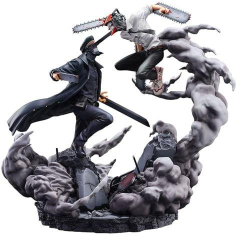 SEGA Chainsaw Man vs Samurai Sword Statue 26cm Chainsaw Man 1/7 Scale