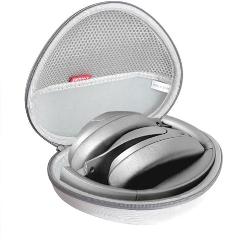 Hermitshell Hard Travel Case for TOZO HT2 Hybrid Active Noise Cancelling Wireless Headphones，Hi-Res Audio Deep Bass Foldable Lightweight Headset (Silver)