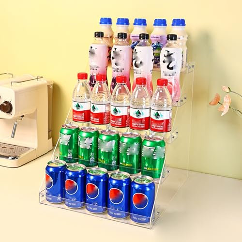 EXCLURA Snack Regal 5-stöckiges Snackregal für Die Theke, Zigarettenständer für Den Supermarkt, Durchsichtiges Acryldisplay für Snacks/Süßigkeiten/Gewürze/Getränke(Size:H-40cm (15 3/4))