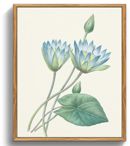 MHARTK66 vintage Bilder Wohnzimmer Blumen Gemälde schlafzimmer 30x40 cm | botanikmotiv, leinwandstoff, hd-druck, leicht hängbar, rasch montiert, klassische wanddeko, flexible raumdeko, geschenkidee