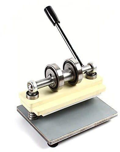 Mudshape Manuelle Stanzmaschine PVC/Leder/Papier Presse Prgemaschine 215x100mm, Manuell Die Cutting Leder Embossing Prägemaschinen Edelstahl Stanzmaschine Lederstanze Transferpresse-Maschine