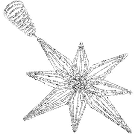 OKUMEYR Weihnachtsbaumspitze Stern Für Baumkrone Dekoration Weihnachtsbaumschmuck Stern Für Weihnachtsfeier Passend Für Bäume