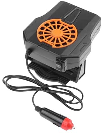 Generisch Tragbare Autoheizung, Autoheizung und Entfroster,Scheibenentfroster und -kühler - Rotierender, tragbarer, kompakter 2-in-1-Defogger mit schnellem Heiz- und Kühlmodus für alle 12-V-Fahrzeuge