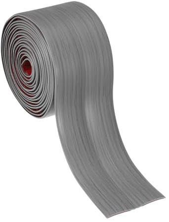 PATIKIL Protection d'angle murale 6cm x 3 m pour plafond Grain de bois gris