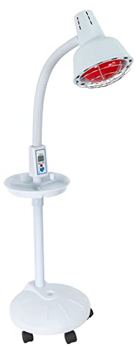 LKHDONG 275W Rotlicht Lampe Infrarotlampe Wärmelampe Rotlichtlampe 360°-Drehung, Wärmelampe Einstellbare Temperatur 8-70°C mit Digitalanzeige