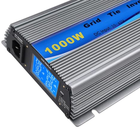 Y&H 1000W Grid Tie Wechselrichter mit AC Digital Display Stackable MPPT Pure Sine Wave DC30-50V Solar Input AC190-260V Output für 24V 30V 36V PV Panel