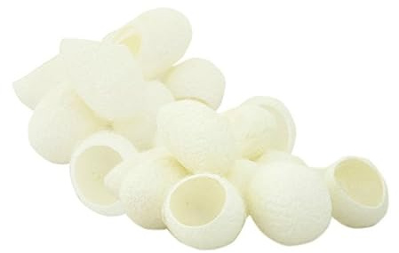Naturseidenkugel 200 Stück aus Seide für Gesichtsreinigung | Weiße Hautpflege für Lippen und Augen, zur Mitesserentfernung, 2 Packungen