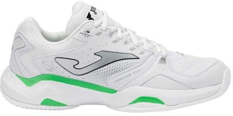 Joma Master 1000, Scarpe da Tennis, Bianco/Verde, Tomaia in Microfibra con Sistema Vts (Bianco, Sistema Taglie Calzature EU, Adulto, Numero, Media, 41)