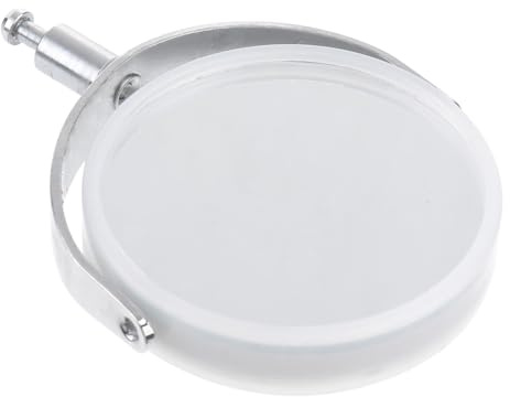 LOLIPPYY Condensador Reflector para Concentración de Luz para Microscopio Biológico Soporte Metálico, Espejo Cóncavo de Acero Inoxidable y Vidrio Resistente Oxidación