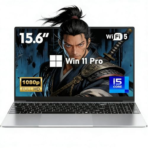 FUNYET 2026 Ordenador Portátil i5-7Y54 Procesador 2 Cores hasta 3,2GHz 15.6 Pulgadas Gaming Laptop 16GB RAM 1TB SSD IPS 1920×1080 Win 11 Pro Portatil con WiFi5, BT5.0, USB3.0, Teclado Retroiluminado