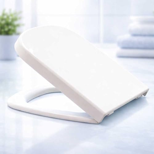 JBMC - Tapa y Asiento Inodoro Wc Compatible Roca y Gala- Amortiguado - Antibacteriano - Sistema ClipOff - Modelos Dama Senso, Street Square, Smart