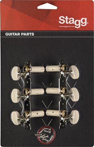 Stagg 3560 Ersatz-Maschinen Köpfe für Klassische Gitarren (6er Set)