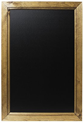 Chalkboards UK WC312 Tafel mit Holzrahmen, A2, dunkle Eiche, 62,4 x 45 x 1,5 cm