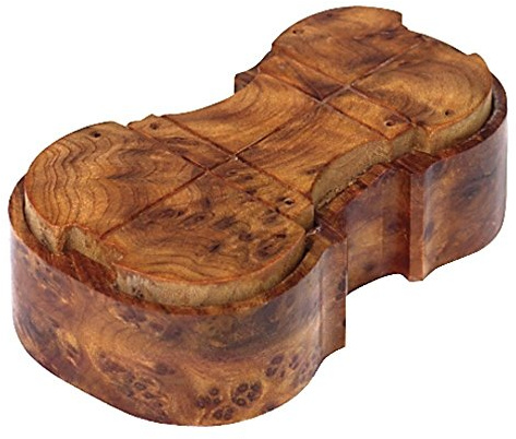 Violino Kolofon, Kolophonium, in repräsentativer Holzdose, für Violine