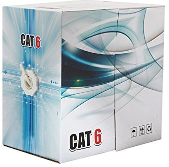 Cat6 Ethernet Cable 500ft OUTDOOR UTP Bulk Pull Box (WHITE) - WireShopper