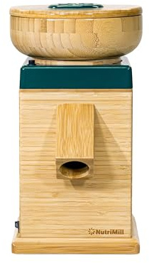 NutriMill Harvest Electric Stone Grain Mill, 450 Watt - Green
