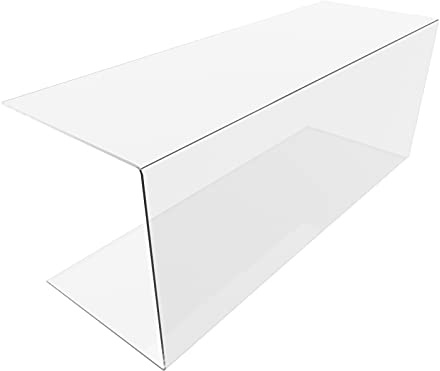 nattmann Lebensmittelechter Thekenaufsatz aus Acrylglas Abdeckhaube Spuckschutz Vitrine Acrylglas 80cm
