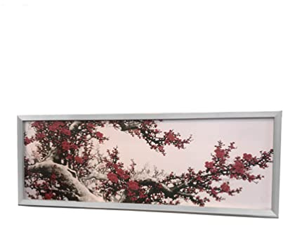 FixtureDisplays® 40 x 13.5 Panoramic Picture Frame, Wall-Mounting, 1-inch Profile-Silver, Print is NOT Included 119932-NEW-NPF