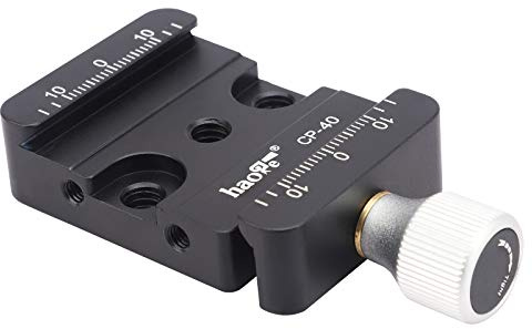 Haoge CP-40 Quick Release Clamp for Arca-Type Standard Conversion Heighten riser Compatible with DJI Ronin S/SC ZHIYUN Crane Series Weebill S Gimbal Manfrotto Tripod Ball Head