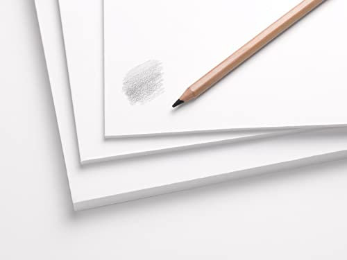 Clairefontaine 975386C - Confezione di Carton Mousse Graffic - 6 Fogli di Carton Mousse leggero e rigido Bianco - A4 21x29,7 cm 3mm - Ideale per il Modellismo, Presentazioni e Esposizioni