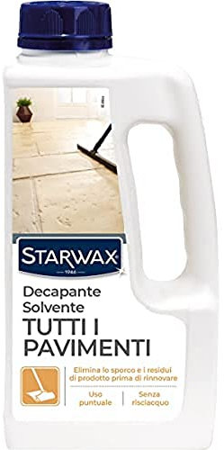 STARWAX - Decapante solvente marmo e pietre naturali - Sgrassa ed elimina lo sporco e i vecchi prodotti - Ottimizza la brillantezza - Senza risciacquo - Prodotto in Francia -1L - 30 - 50 m²