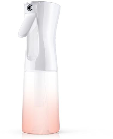 URAQT Sprühflasche, 200 ml Zerstäuber Sprühflasche Haare Klein, Salon Wasserspray Spray Bottle Hair, Wassersprühflasche Sprühflaschen für Frisuren, Pflanzen, zum Putzen (200 ml – Farbverlauf rosa)