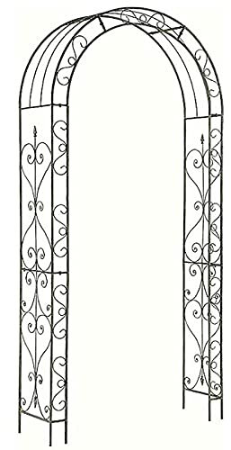 Cenadores, Cenadores de jardín, Arco de pérgola de jardín de Metal, Arco de jardín de Gran tamaño, Soporte para Plantas trepadoras, Cenador de jardín de Acero para Plantas trepadoras, Boda, Decor