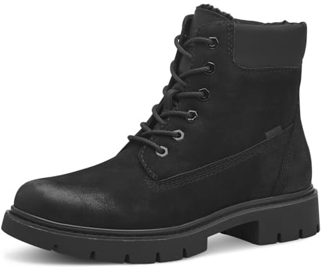 Tamaris Comfort-Botas Forradas para Mujer con Cordones Y Tex, Moda