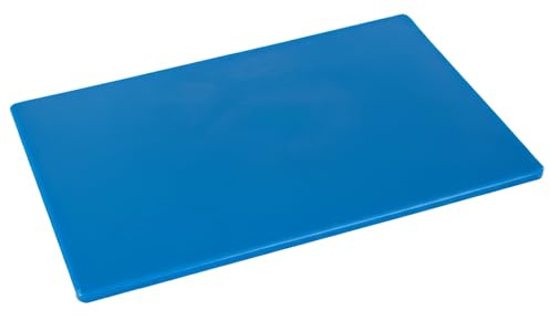 Argon Tableware Plastic Chopping Board - Blue - 45cm x 30cm - Thick Colour Coded Kitchen Professional Catering Cutting Block Mat for Raw Fish, Seafood