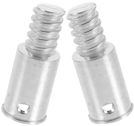 MAGICLULU Lega di Alluminio Adattatore per Manico Scopa, 2 Pezzi, Estremità Filettata Esterna, per Pali di Prolunga, Casa e Ufficio
