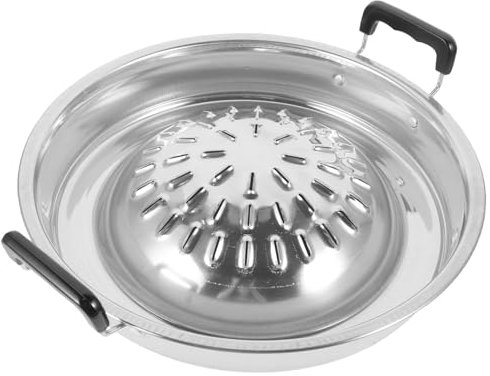 Poêle à Griller Portable Ronde en Aluminium Poignée
