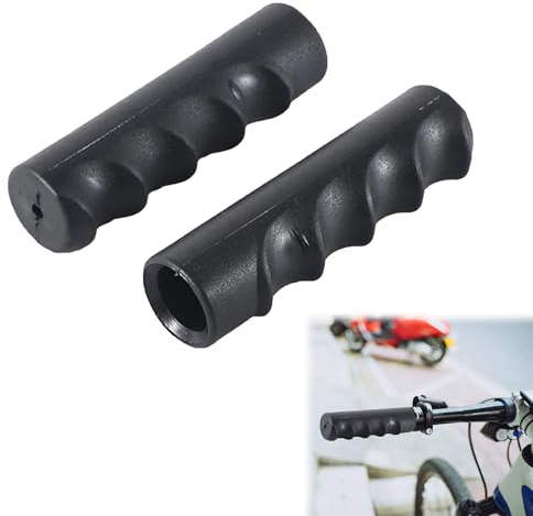 Schubkarrengriffe,Griffe für Schubkarre,Schubkarren Universal Griffe,Rutschfest Schubkarrengriffe,Gummi Karrengriff,Innendurchmesser 25mm,Rundrohre,Ersatzgriffe für Sackkarre Schubkarre,Schwarz