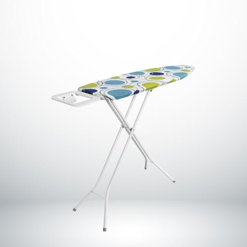Lightweight Folding Ironing Board – Sturdy 4-Leg Frame, 100% Cotton Cover, Compact & Portable – Multi-Color