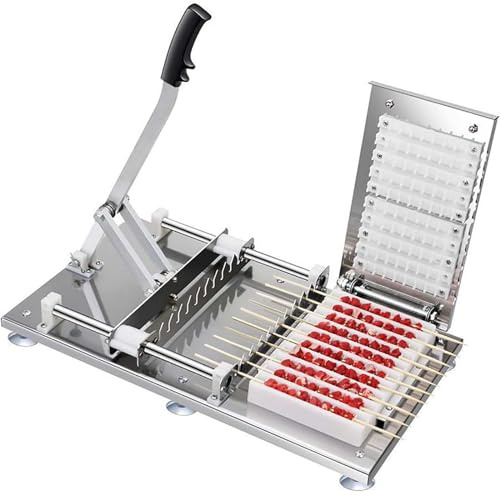 Machine à kebab manuelle en acier inoxydable multifonction pour la maison et les fêtes en plein air - Accessoire de cuisine pratique pour barbecue