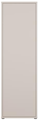 Forte Alice Springs Garderobenschrank 60, Moderne Garderobe mit Kleiderstange und Einlegeböden, Flur, Holzwerkstoff, Kaschmir Beige, 59,8 xm breit x 191,9 cm hoch x 34,9 cm tief